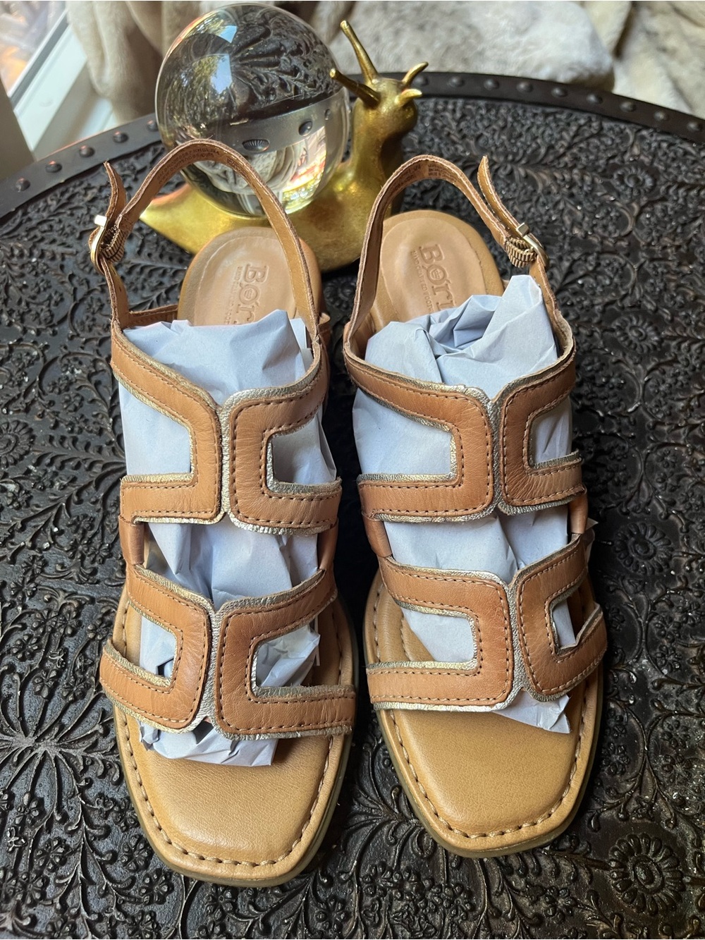 NEW BORN SOFIA SANDALS IN NATURAL 8 - Picture 8 of 10